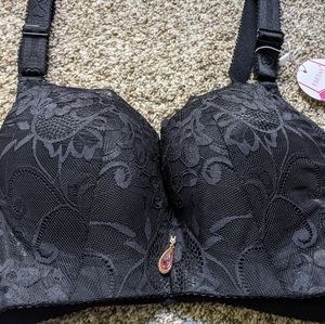 Lace Push-up Bra Black 36D